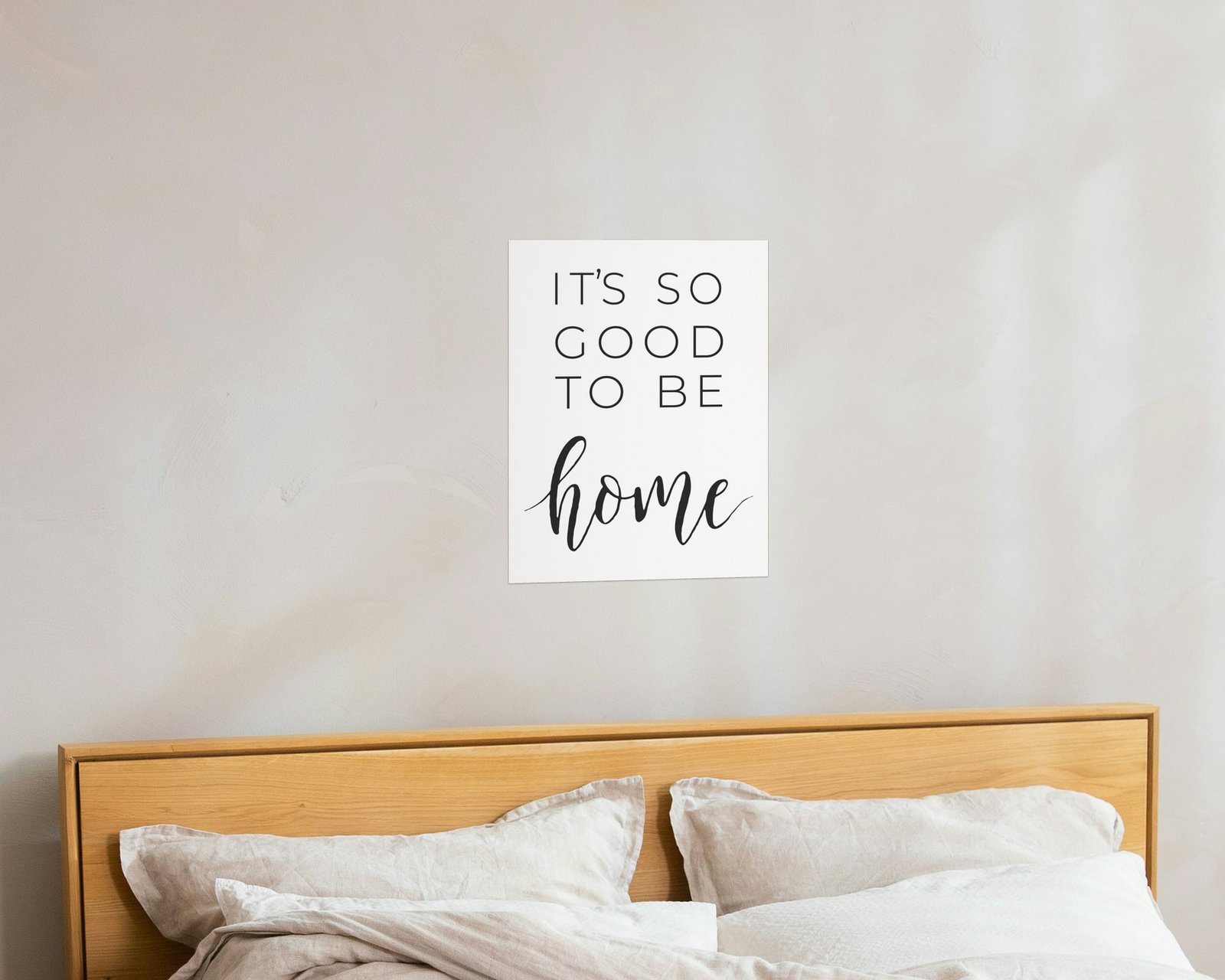 It's So Good To Be Home, Bare print in a bedroom