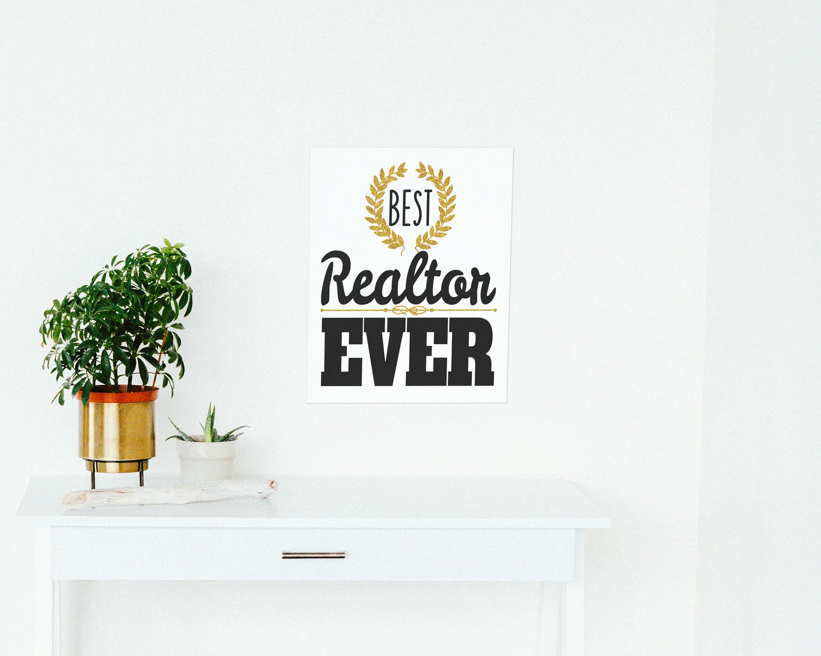 Best Realtor Ever, Bare print in a hallway and entry