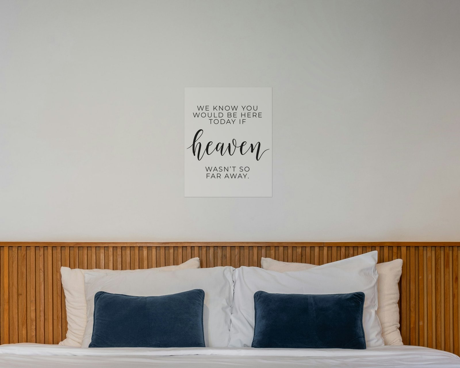 If Heaven Wasn't So Far Away, Bare print in a bedroom