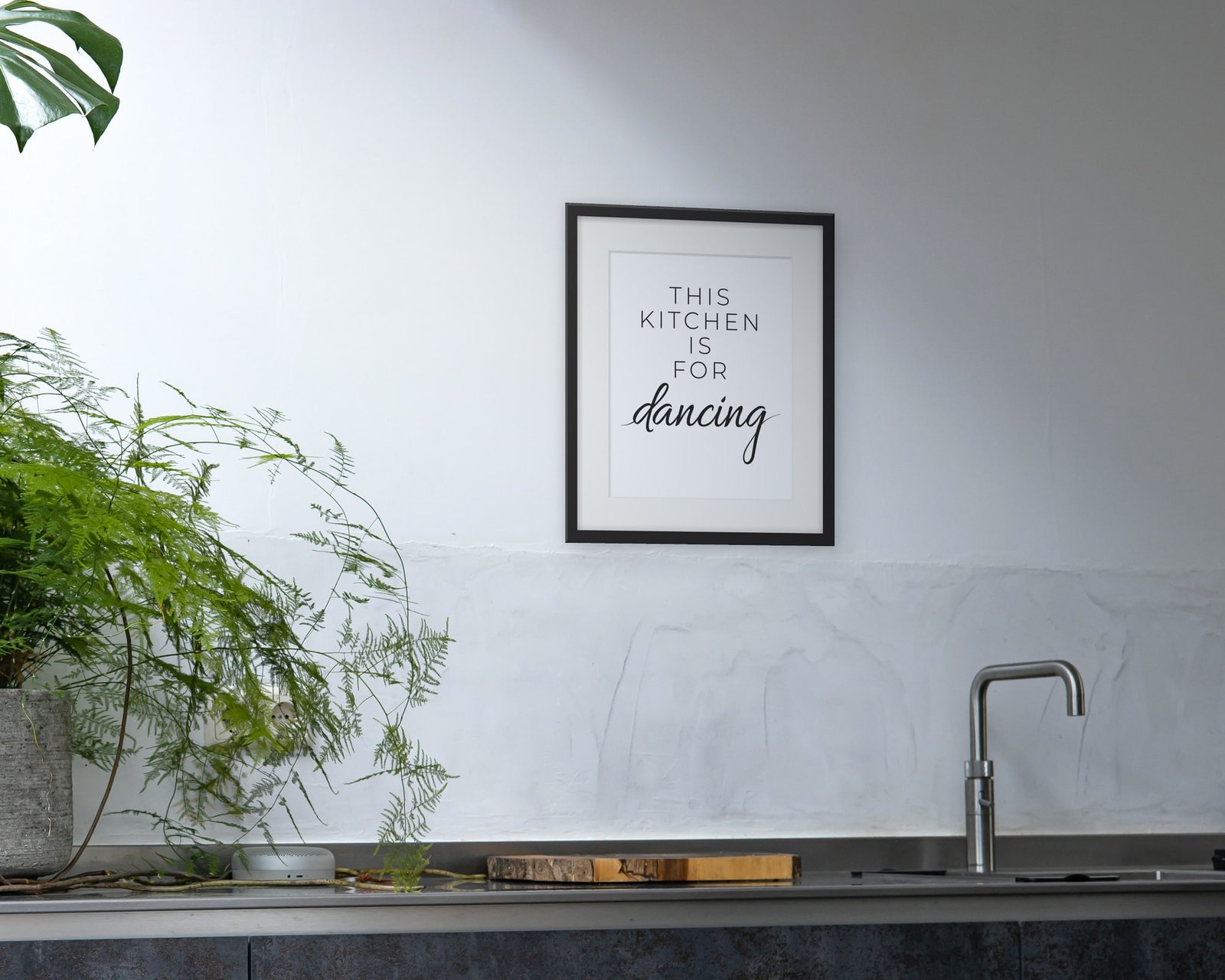 This Kitchen Is For Dancing, Framed in a kitchen