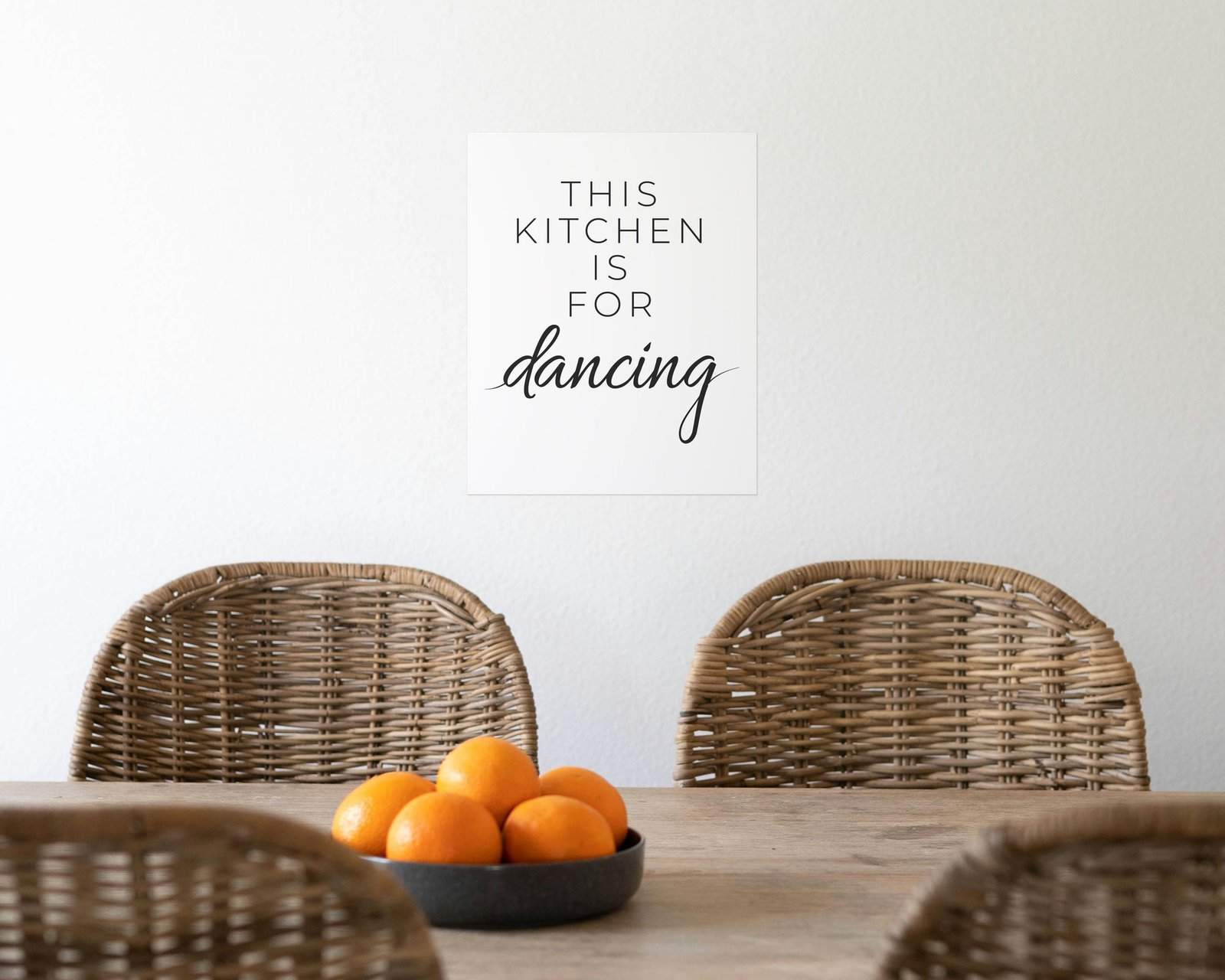 This Kitchen Is For Dancing, Bare print in a kitchen