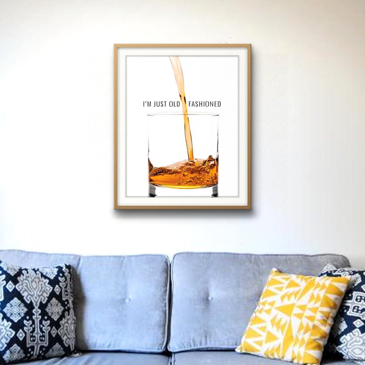 I'm Just Old Fashioned shown framed on a wall