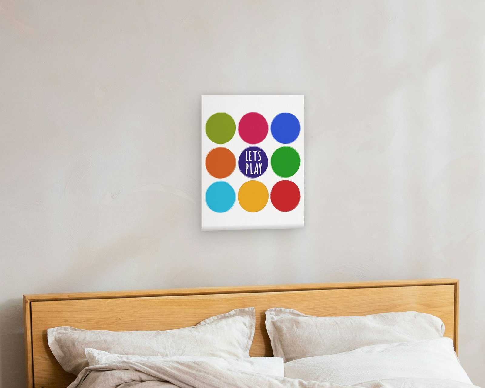 Let's Play, Gallery canvas in a bedroom