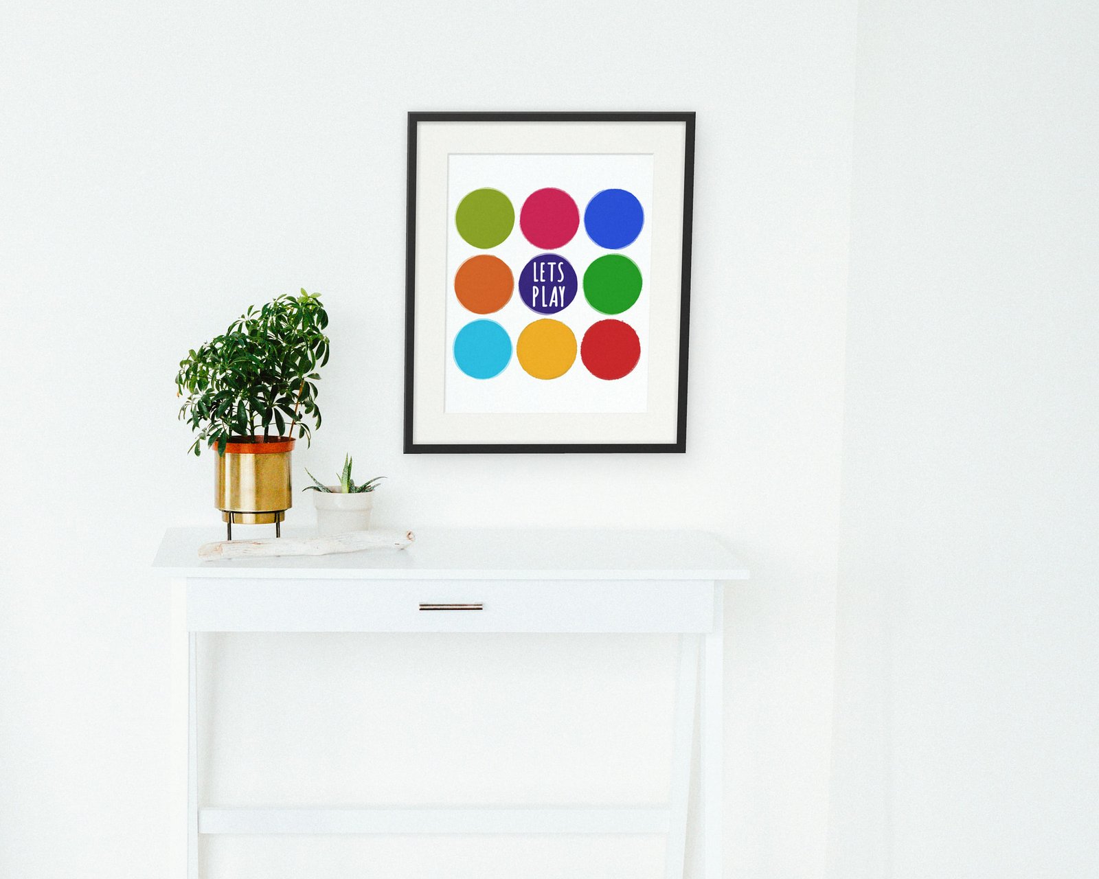 Let's Play, Framed in a hallway and entry