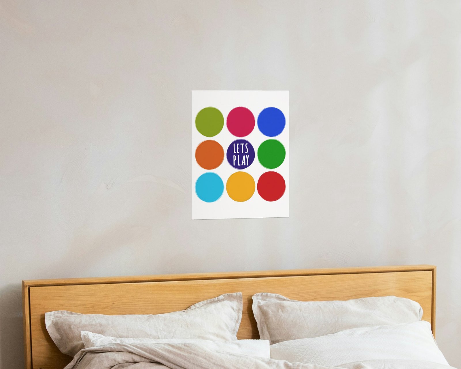 Let's Play, Bare print in a bedroom