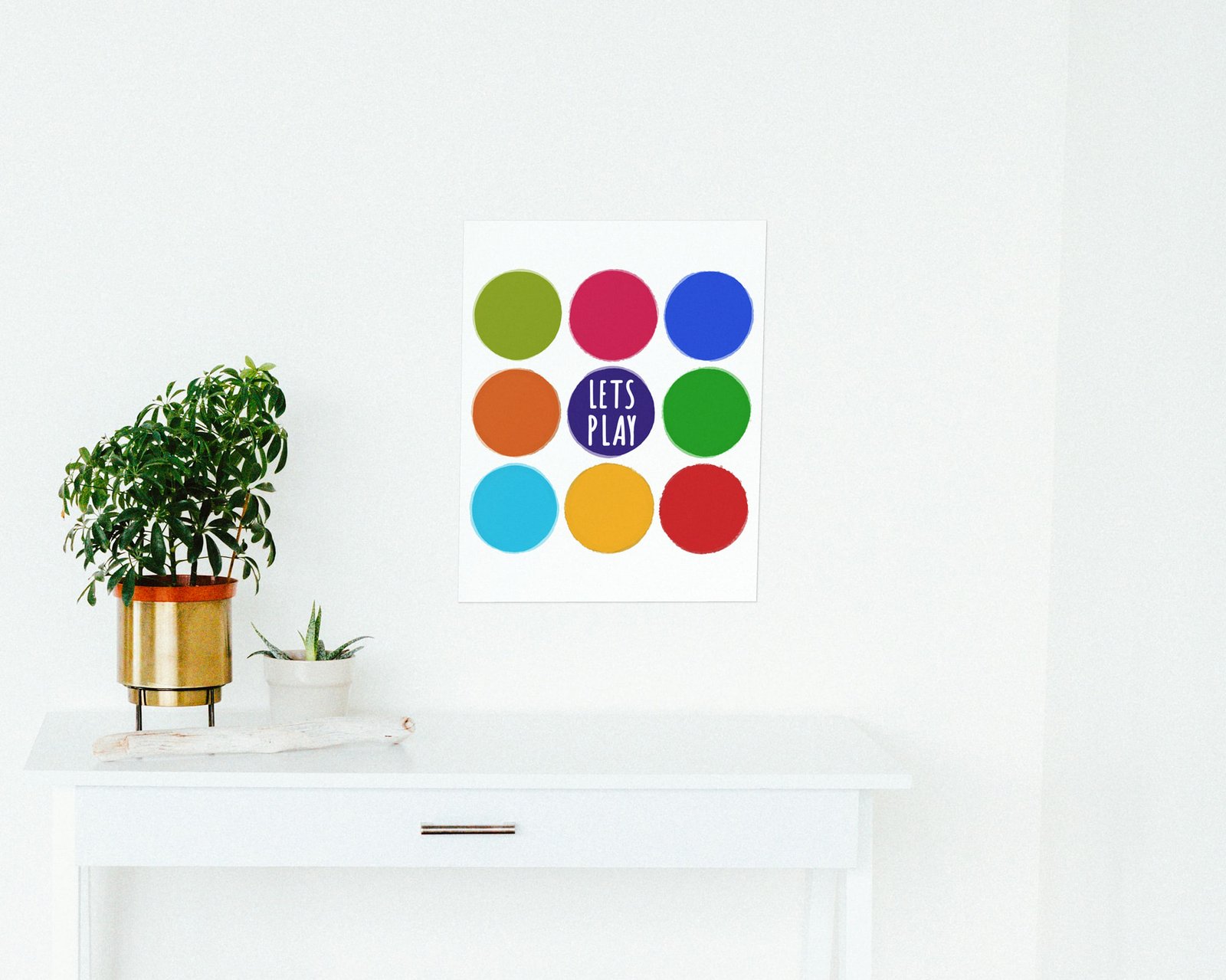 Let's Play, Bare print in a hallway and entry
