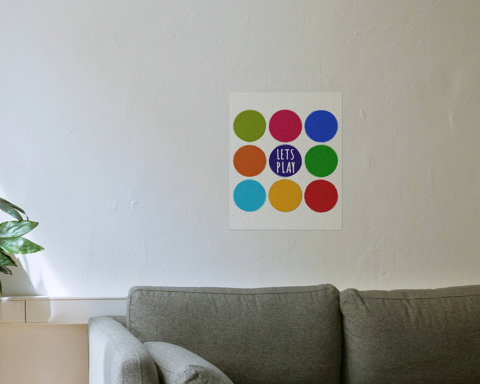 Let's Play, Bare print in a living room