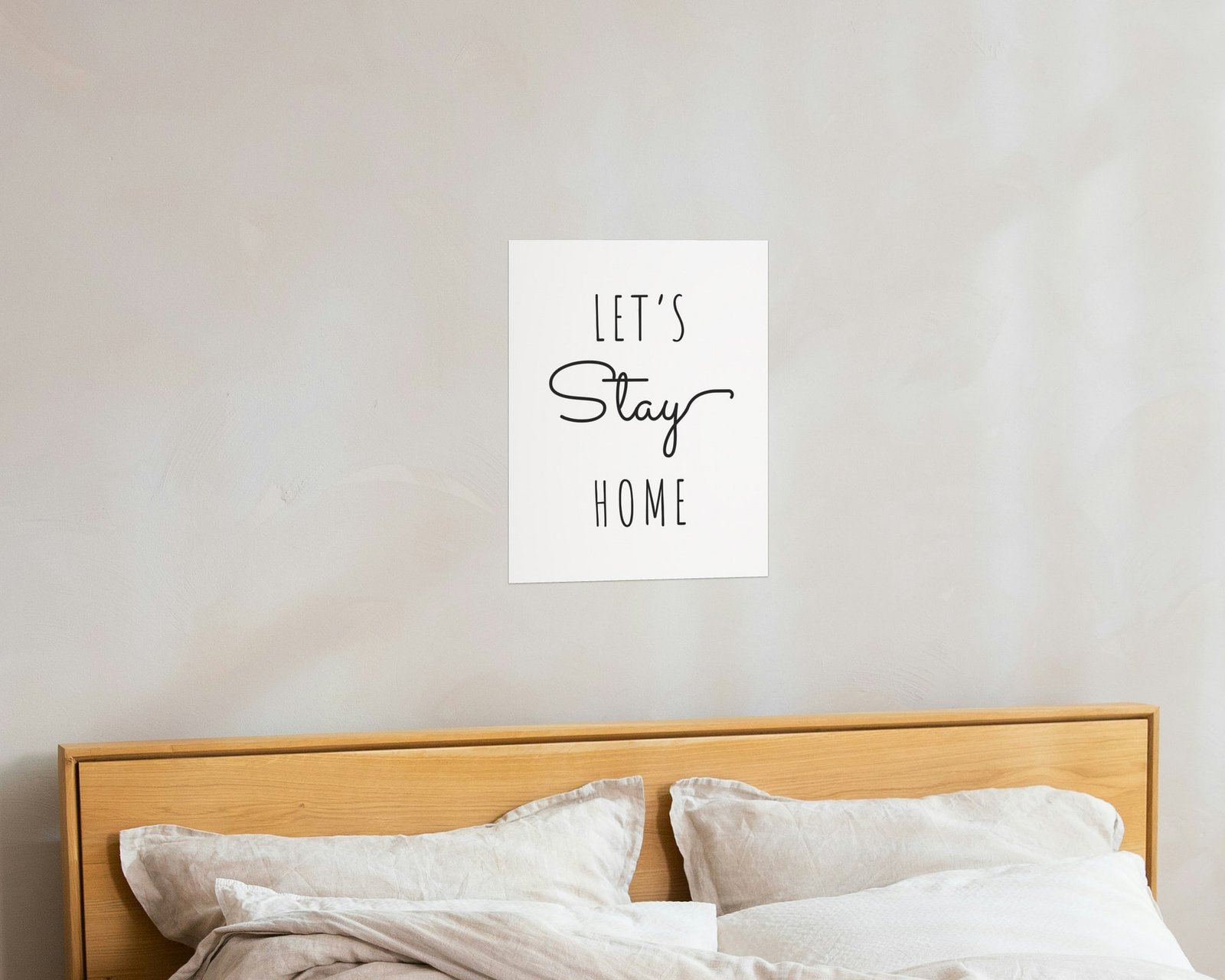 Let's Stay Home, Bare print in a bedroom