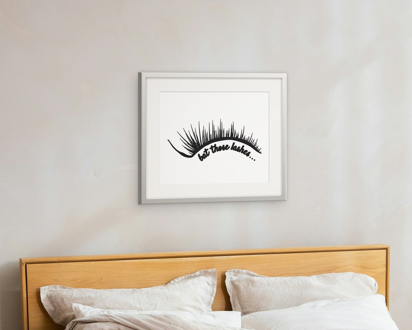 Bat Those Lashes, Framed in a bedroom