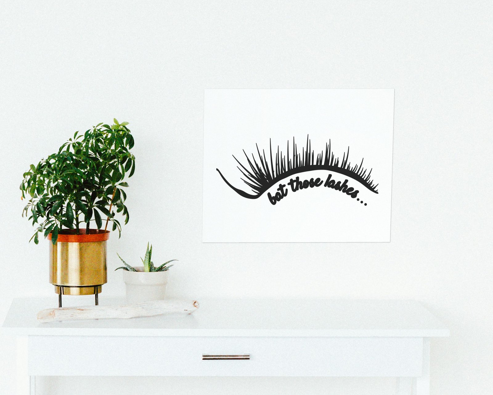 Bat Those Lashes, Bare print in a hallway and entry