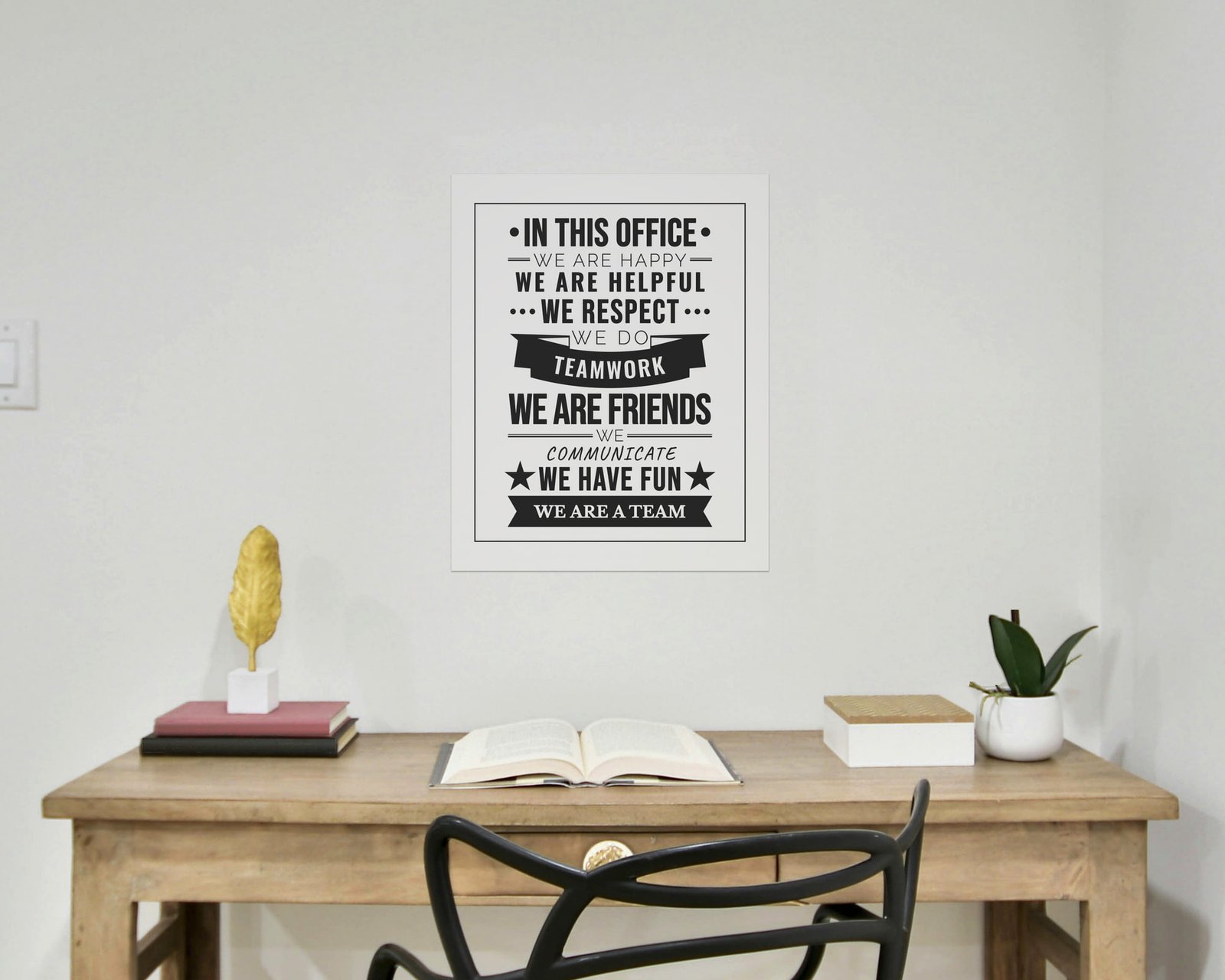 In This Office, Bare print in a home office