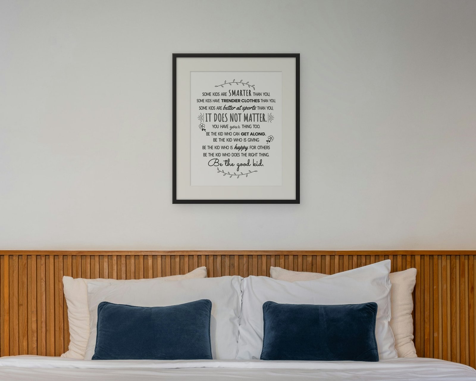 Some Kids Are Smarter Than You, Framed in a bedroom