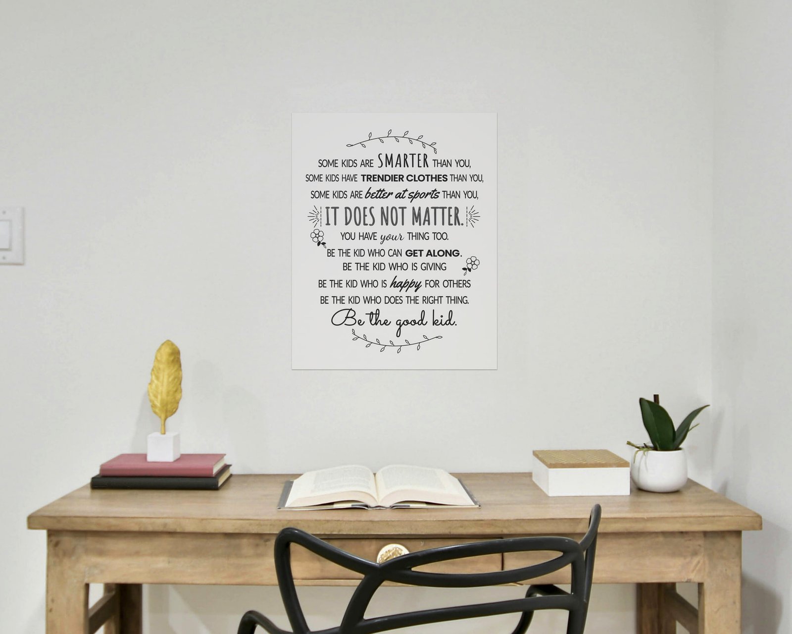 Some Kids Are Smarter Than You, Bare print in a home office