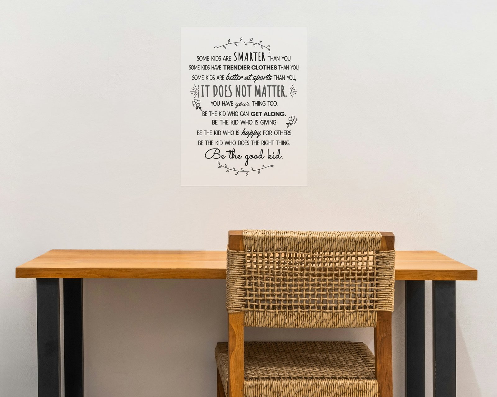 Some Kids Are Smarter Than You, Bare print in a home office