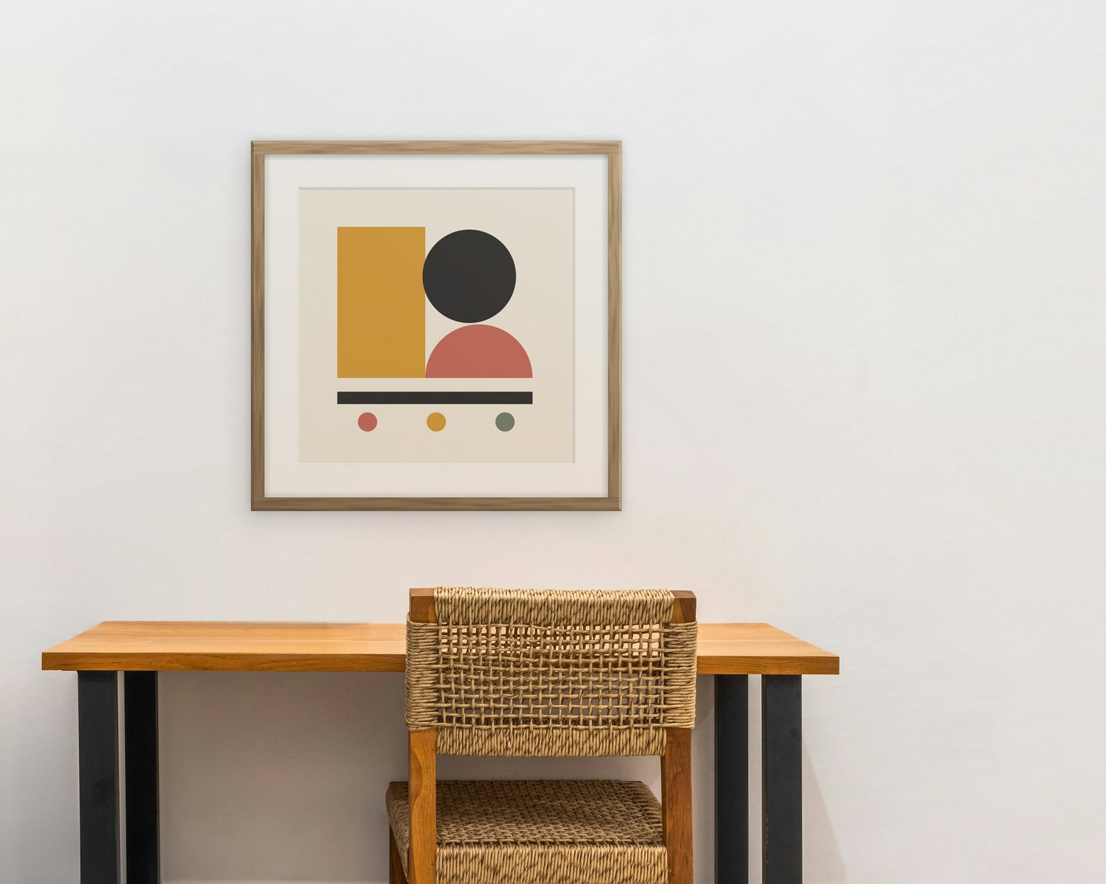 Geo Balance: Home office, framed