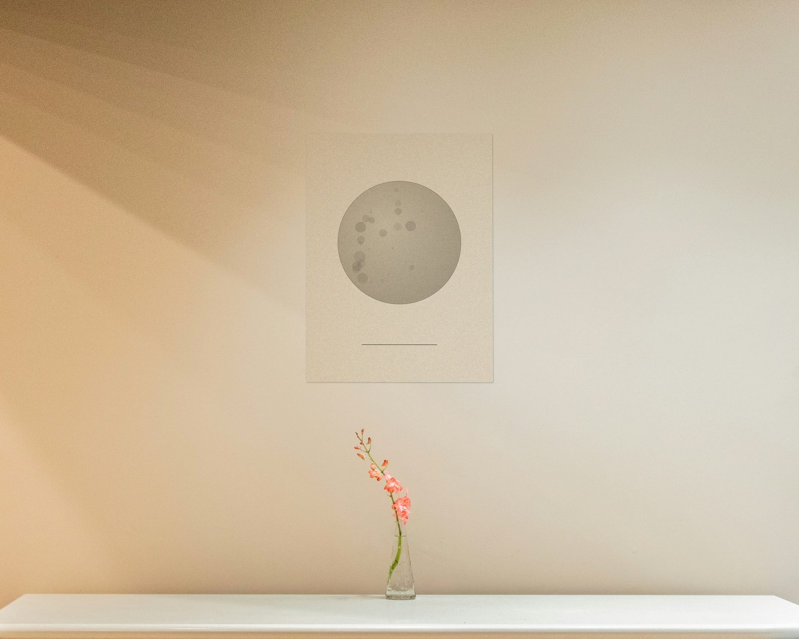 La Lune Printable Wall Art, Bare print in a hallway and entry