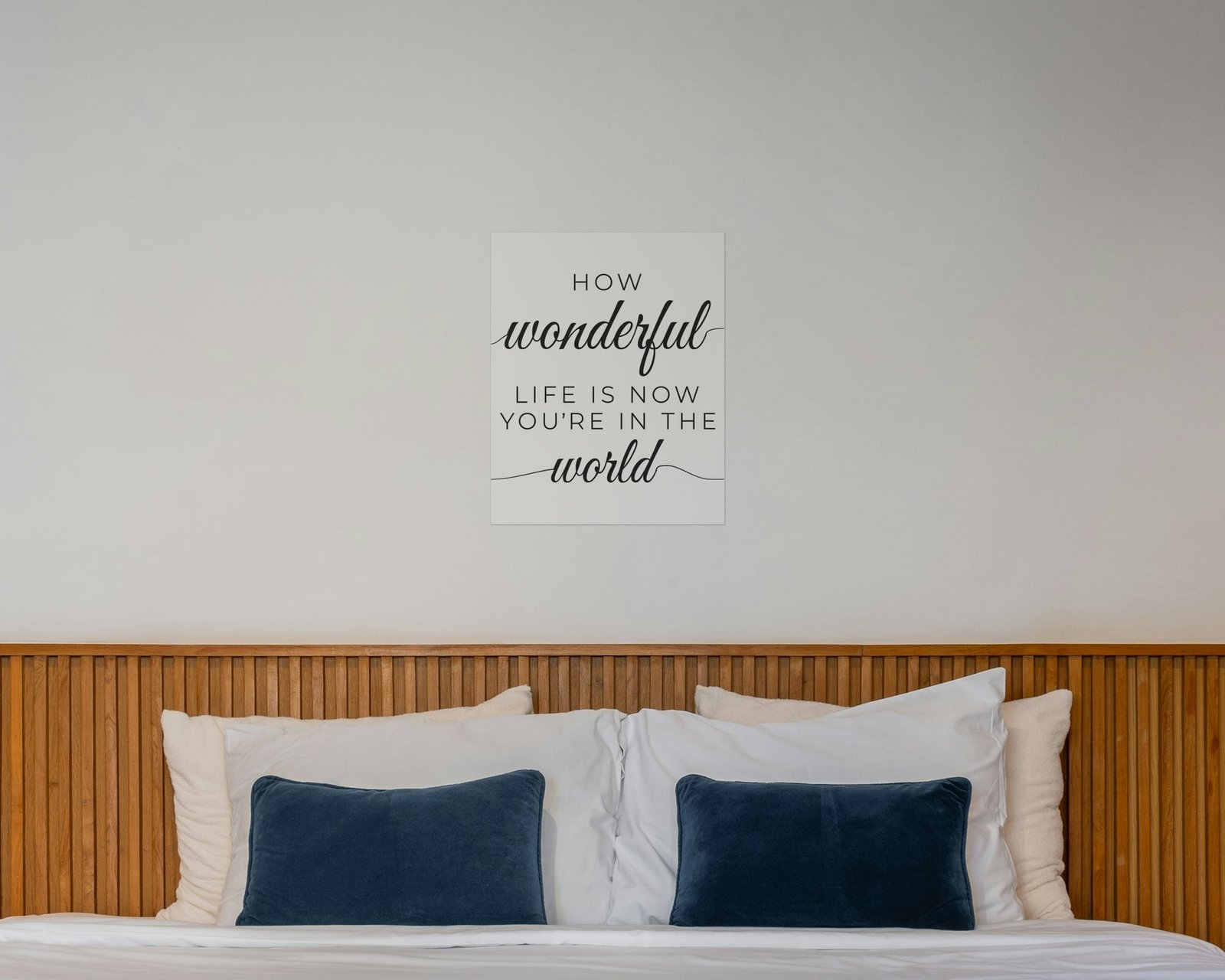 How Wonderful Life Is, Bare print in a bedroom