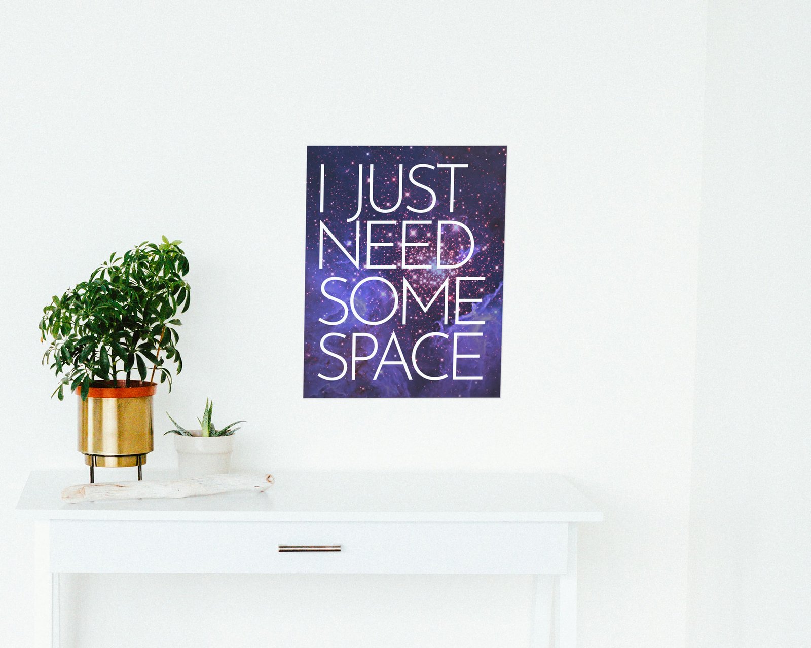 I Just Need Some Space, Bare print in a hallway and entry