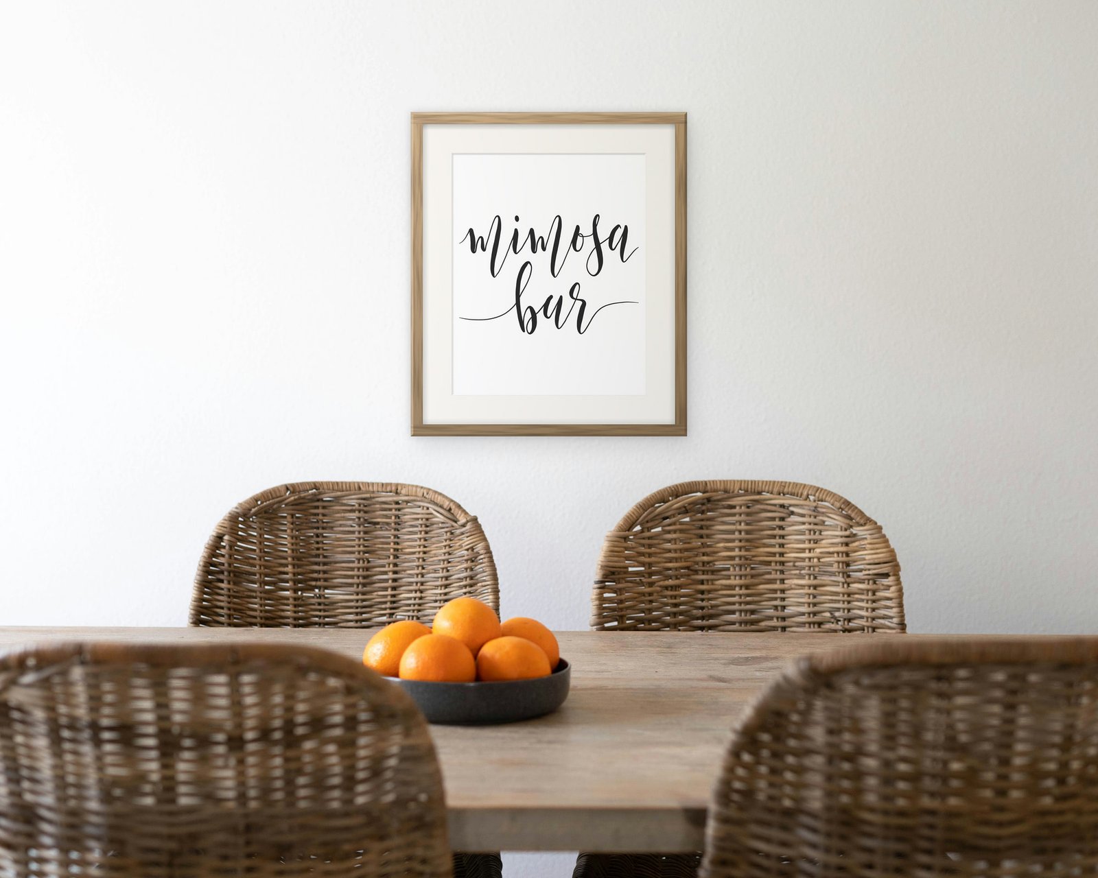 Mimosa Bar, Framed in a kitchen